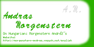 andras morgenstern business card
